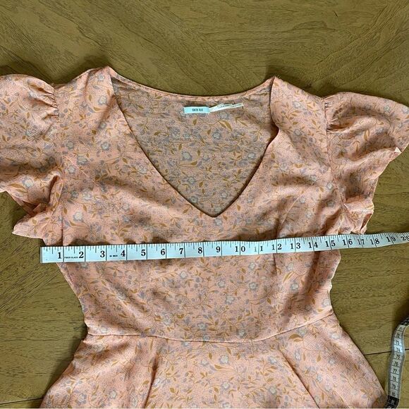 UO Kimchi Blue Flutter Sleeve Chiffon Mini Dress Size 2 - Picture 10 of 14